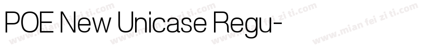 POE New Unicase Regu字体转换